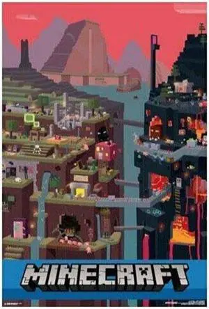 Minecraft Poster - World Red