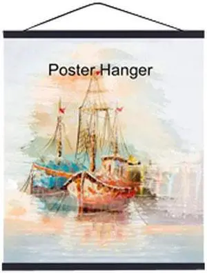 Wooden Art Hanger - 30cm/Black