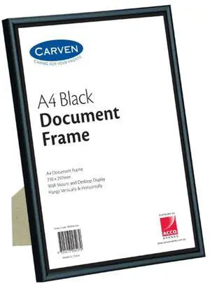 Carven Document Frame Black A4 Carven Document Frame Black A4