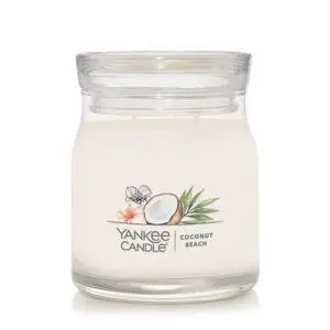 Yankee Candle Coconut Beach Scented Signature 13oz Medium Jar 2-Wick Candle Over 35 Hours of Burn Time Yankee Candle Coconut Beach Scented Signature 13oz Medium Jar 2-Wick Candle Over 35 Hours of Burn Time