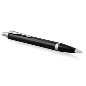 Parker IM Ballpoint Pen, Black Lacquer Chrome Trim with Medium Point Blue Ink Refill (1931665) Parker IM Ballpoint Pen, Black Lacquer Chrome Trim with Medium Point Blue Ink Refill (1931665)