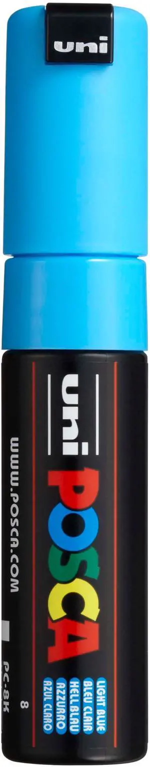Posca Acrylic Paint Marker, PC-8K Broad tip, Light Blue (PX148858000) Posca Acrylic Paint Marker, PC-8K Broad tip, Light Blue (PX148858000)