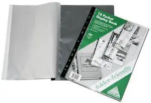 Colby Friendly Display Book A4 215A 10P Folder, Black Colby Friendly Display Book A4 215A 10P Folder, Black