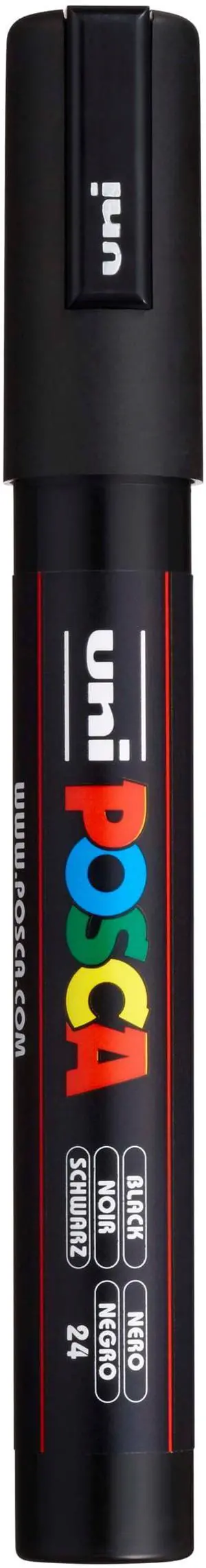 POSCA® PC-5M Paint Marker, Medium Reversible Tip (1.8-2.5mm), Black POSCA® PC-5M Paint Marker, Medium Reversible Tip (1.8-2.5mm), Black