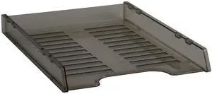 Italplast Slimline Multi Fit A4 Document Tray, Smoke Italplast Slimline Multi Fit A4 Document Tray, Smoke