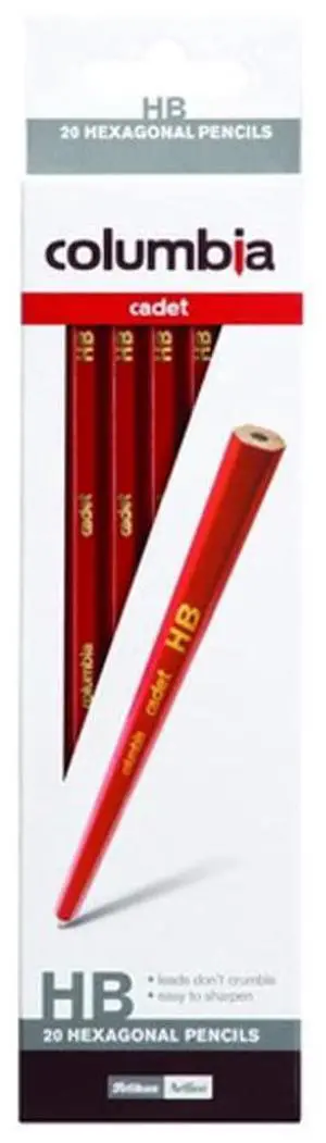 20pc Columbia Kids/Adults Cadet Range HB Drawing/Writing Hexagonal Pencils 20pc Columbia Kids/Adults Cadet Range HB Drawing/Writing Hexagonal Pencils
