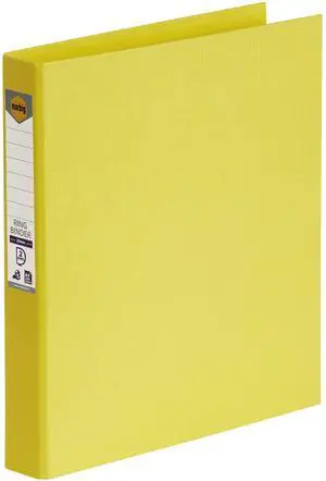 MARBIG(R) 2D PE A4 Linen Binder, 25 mm, Lemon MARBIG(R) 2D PE A4 Linen Binder, 25 mm, Lemon