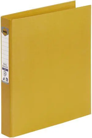 MARBIG(R) 2D PE Linen Ring Binder, 25 mm, Yellow MARBIG(R) 2D PE Linen Ring Binder, 25 mm, Yellow