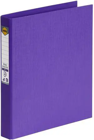 MARBIG(R) 2D PE A4 Linen Ring Binder, 25 mm, Purple MARBIG(R) 2D PE A4 Linen Ring Binder, 25 mm, Purple