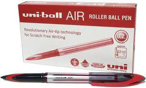 uni-ball UB-188-L Rollerball Pens. Premium 0.7mm Medium Nib for Super Smooth Handwriting. Writes Like a Fountain Pen. Fade and Water Resistant Liquid Uni Super Ink. Box of 12 Red Ballpoint Pens uni-ball UB-188-L Rollerball Pens. Premium 0.7mm Medium Nib for Super Smooth Handwriting. Writes Like a Fountain Pen. Fade and Water Resistant Liquid Uni Super Ink. Box of 12 Red Ballpoint Pens