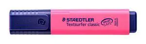 STAEDTLER 364-23 Textsurfer Classic Highlighter - Pink (Box of 10) STAEDTLER 364-23 Textsurfer Classic Highlighter - Pink (Box of 10)