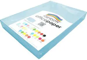 Rainbow A3 80Gsm Office Paper 500 Sheets, Sky Blue Rainbow A3 80Gsm Office Paper 500 Sheets, Sky Blue