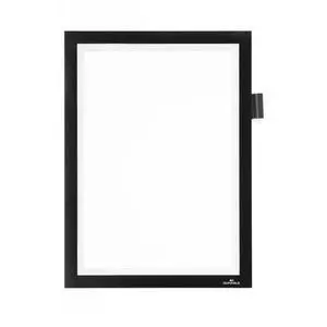 Durable DURAFRAME Note Self-Adhesive Magnetic Frame | A4 Format in Black | Pack of 1 Frames | Includes Universal Pen Holder | Durable DURAFRAME Note Self-Adhesive Magnetic Frame | A4 Format in Black | Pack of 1 Frames | Includes Universal Pen Holder |