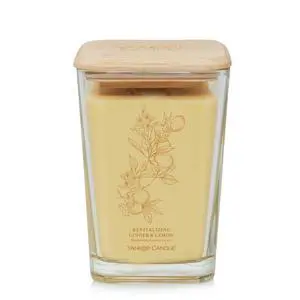 Yankee Candle Revitalizing Ginger & Lemon Well Living Collection Large Square Candle 19.5 oz. Yankee Candle Revitalizing Ginger & Lemon Well Living Collection Large Square Candle 19.5 oz.