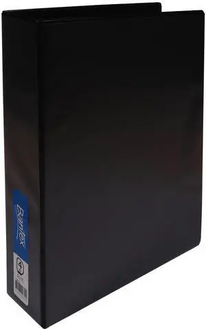 Bantex, Standard Insert Ring Binder, PP, A4, 4D Ring, 50mm, Black Bantex, Standard Insert Ring Binder, PP, A4, 4D Ring, 50mm, Black