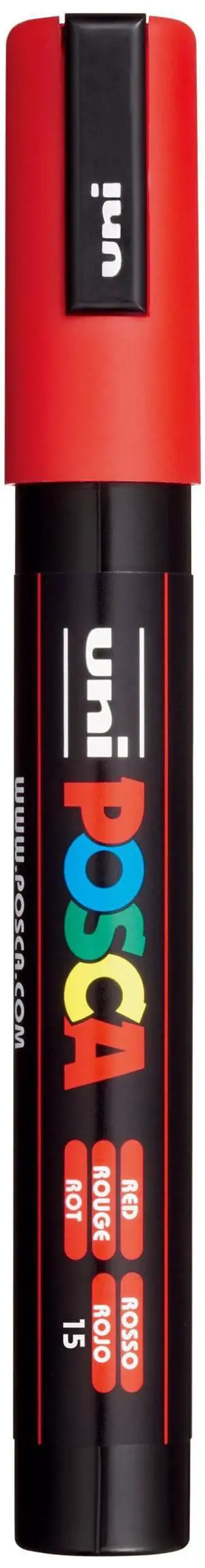 POSCA® PC-5M Paint Marker, Medium Reversible Tip (1.8-2.5mm), Red POSCA® PC-5M Paint Marker, Medium Reversible Tip (1.8-2.5mm), Red
