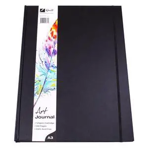 Quill Journal Art A3 Hardcover 125gsm Elastic Closure 60lf Quill Journal Art A3 Hardcover 125gsm Elastic Closure 60lf