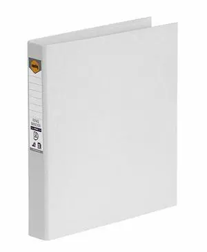 Marbig 2D Pe Linen Binder, White, 25 mm Marbig 2D Pe Linen Binder, White, 25 mm