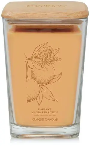 Yankee Candle Radiant Mandarin & Yuzu Well Living Collection Large Square Candle, 19.5 oz. Yankee Candle Radiant Mandarin & Yuzu Well Living Collection Large Square Candle, 19.5 oz.