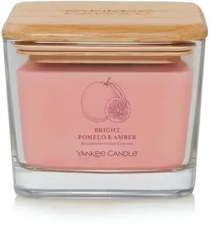 Yankee Candle Bright Pomelo & Amber Well Living Collection Medium Square Candle, 11.25 oz Yankee Candle Bright Pomelo & Amber Well Living Collection Medium Square Candle, 11.25 oz