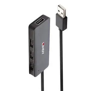 Lindy 4 x USB 2.0, 480 MBit Black, 9988775 Lindy 4 x USB 2.0, 480 MBit Black, 9988775