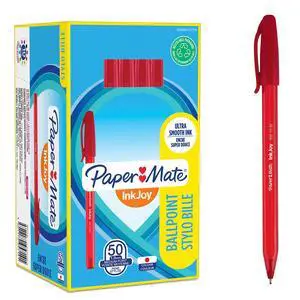 Paper Mate InkJoy 100ST Ballpoint Pens | Medium Point (1.0 mm) | Red | 50 Count Paper Mate InkJoy 100ST Ballpoint Pens | Medium Point (1.0 mm) | Red | 50 Count