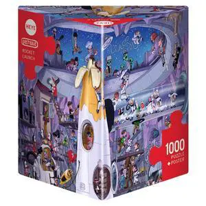 Heye 29790 "Rocket Launch Oesterle Triangular Puzzle (1000-Piece) Heye 29790 "Rocket Launch Oesterle Triangular Puzzle (1000-Piece)