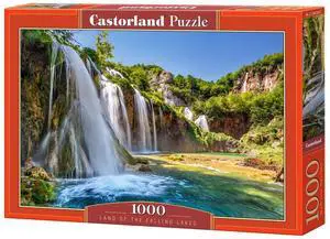 CASTORLAND 1000 Piece Jigsaw Puzzles, Land of the Falling Lakes, National Park, Pure Nature, River Puzzle, Adult Puzzle, Castorland C-104185-2 CASTORLAND 1000 Piece Jigsaw Puzzles, Land of the Falling Lakes, National Park, Pure Nature, River Puzzle, Adult Puzzle, Castorland C-104185-2