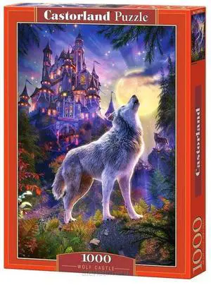 CASTORLAND 1000 Piece Jigsaw Puzzle, Wolf Castle, Fantasy Puzzle, Castle at Night, Adult Puzzle, Castorland C-104178-2 CASTORLAND 1000 Piece Jigsaw Puzzle, Wolf Castle, Fantasy Puzzle, Castle at Night, Adult Puzzle, Castorland C-104178-2