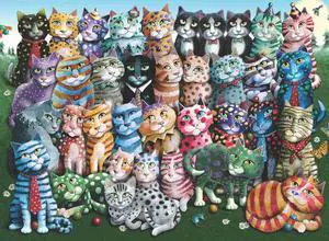 Anatolian Puzzle- Cat Family Reunion 1000 Piece Jigsaw Puzzle #1030 Anatolian Puzzle- Cat Family Reunion 1000 Piece Jigsaw Puzzle #1030