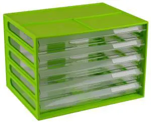 ITALPLAST Document Cabinet ITALPLAST A4 5 Drawer Lime(Each) ITALPLAST Document Cabinet ITALPLAST A4 5 Drawer Lime(Each)