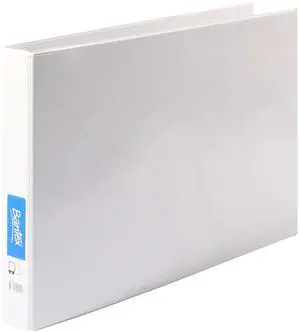 Bantex Insert Ring Binder A3 3D 25mm - White Bantex Insert Ring Binder A3 3D 25mm - White
