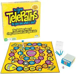 Family Board Game of Telepaths - Matching Game of Crazy Connections and Logical Links - Includes 330 Cards (Ages 8+) Family Board Game of Telepaths - Matching Game of Crazy Connections and Logical Links - Includes 330 Cards (Ages 8+)