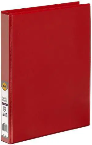 Marbig Clearview Insert Binder A4 4D Ring 25Mm Red Marbig Clearview Insert Binder A4 4D Ring 25Mm Red