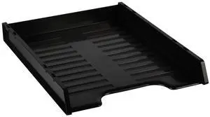 Italplast Slimline Multi Fit A4 Document Tray, Black Italplast Slimline Multi Fit A4 Document Tray, Black