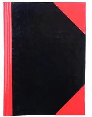 Cumberland A6 Notebook 110 x 150 mm 100 Leaf Ruled Red & Black Hard Cover Cumberland A6 Notebook 110 x 150 mm 100 Leaf Ruled Red & Black Hard Cover
