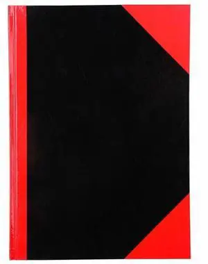 Cumberland 43111 Black & Red Notebook Gloss Cover A4 100, Leaf Cumberland 43111 Black & Red Notebook Gloss Cover A4 100, Leaf