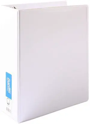 Bantex Insert Ring Binder Standard PP A4 3D Ring 65mm - White Bantex Insert Ring Binder Standard PP A4 3D Ring 65mm - White