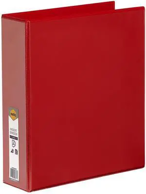 Marbig Clearview Insert Binder A4 2D Ring 50Mm Red Marbig Clearview Insert Binder A4 2D Ring 50Mm Red