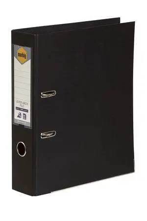 Marbig Lever Arch File A4 Pe Black Marbig Lever Arch File A4 Pe Black
