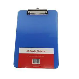 Stat A4 Acrylic Clipboard, Blue Stat A4 Acrylic Clipboard, Blue