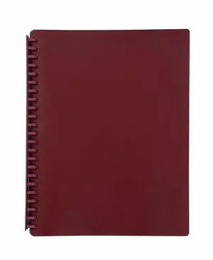 MARBIG(R) 2007021 Refillable 20 Pocket A4 Display Book Maroon MARBIG(R) 2007021 Refillable 20 Pocket A4 Display Book Maroon