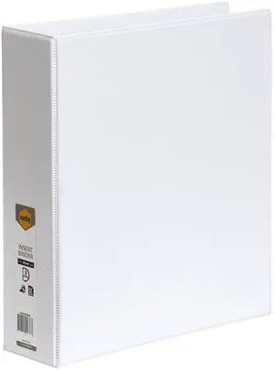 MARBIG(R) Clearview Insert Binder A4 3D Ring 50Mm Wh, White 5423008B MARBIG(R) Clearview Insert Binder A4 3D Ring 50Mm Wh, White 5423008B