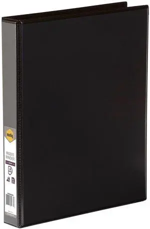Marbig Clearview Insert Binder A4 4D Ring 25Mm Black Marbig Clearview Insert Binder A4 4D Ring 25Mm Black