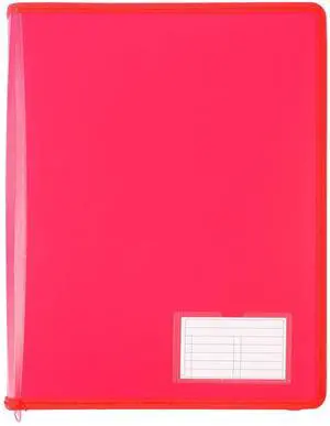 Bantex, Zipper Binder A4, 2D Ring, 25mm, Pink Bantex, Zipper Binder A4, 2D Ring, 25mm, Pink