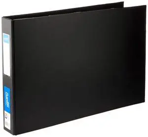Bantex, Ring Binder, Landscape, A3, 2D Ring, 38mm, Black Bantex, Ring Binder, Landscape, A3, 2D Ring, 38mm, Black