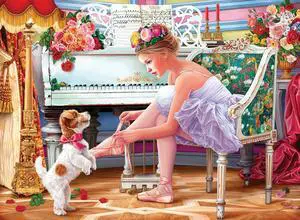Anatolian Puzzle - Ballerina and her Puppy, 1000 Piece Jigsaw Puzzle, #1115 Anatolian Puzzle - Ballerina and her Puppy, 1000 Piece Jigsaw Puzzle, #1115