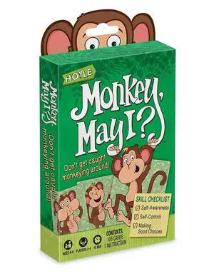 Hoyle Monkey May I - Children's Card Game - Good Choices - Ages 4 to 6 - Kids Card Game Hoyle Monkey May I - Children's Card Game - Good Choices - Ages 4 to 6 - Kids Card Game
