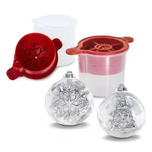 Tovolo Tree and Snowflake Ornament Ice Cube Molds Set of 2 for Holiday Cocktails Christmas Gifts for Men Dishwasher Safe BPA Free Silicone Holiday Ice Cube Mold Ornaments Tovolo Tree and Snowflake Ornament Ice Cube Molds Set of 2 for Holiday Cocktails Christmas Gifts for Men Dishwasher Safe BPA Free Silicone Holiday Ice Cube Mold Ornaments