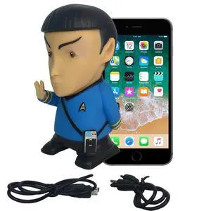 Fametek Star Trek Mr. Spock 6-Inch Mobile Wireless Bluetooth Speaker w/ 9 Quotes Fametek Star Trek Mr. Spock 6-Inch Mobile Wireless Bluetooth Speaker w/ 9 Quotes